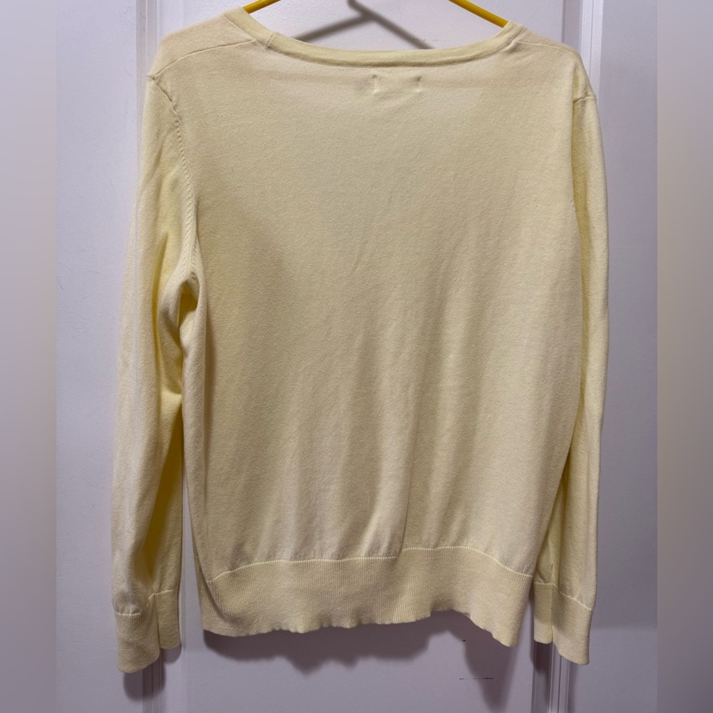 Faded glory size XXL women’s cardigan yellow sweater button down. P2P 23.-24. - Picture 2 of 6